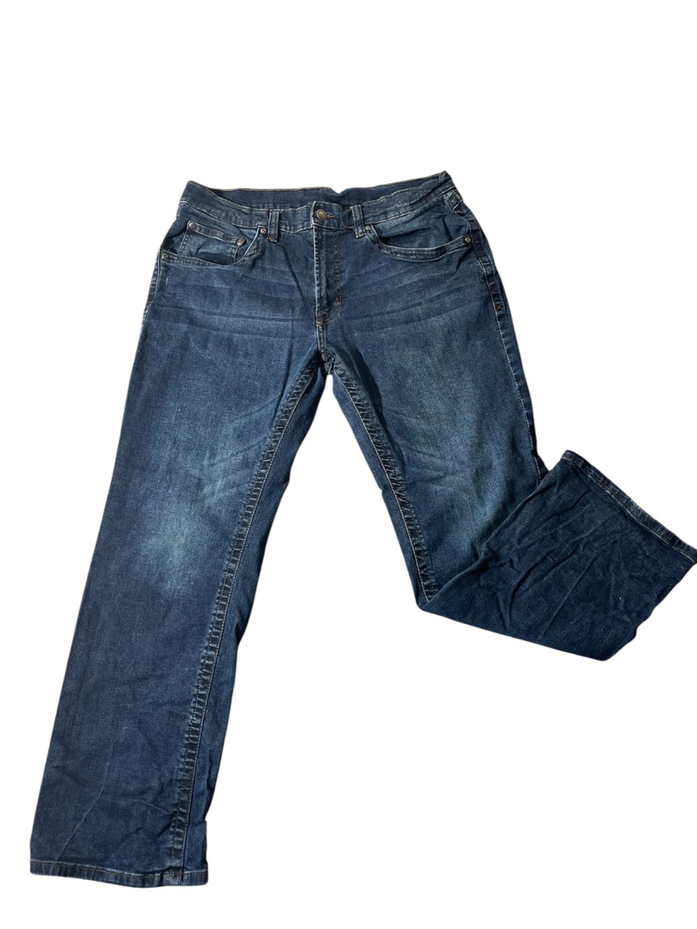 C35- Berne 34x30 Classic Dark Blue Straight-Leg Jeans